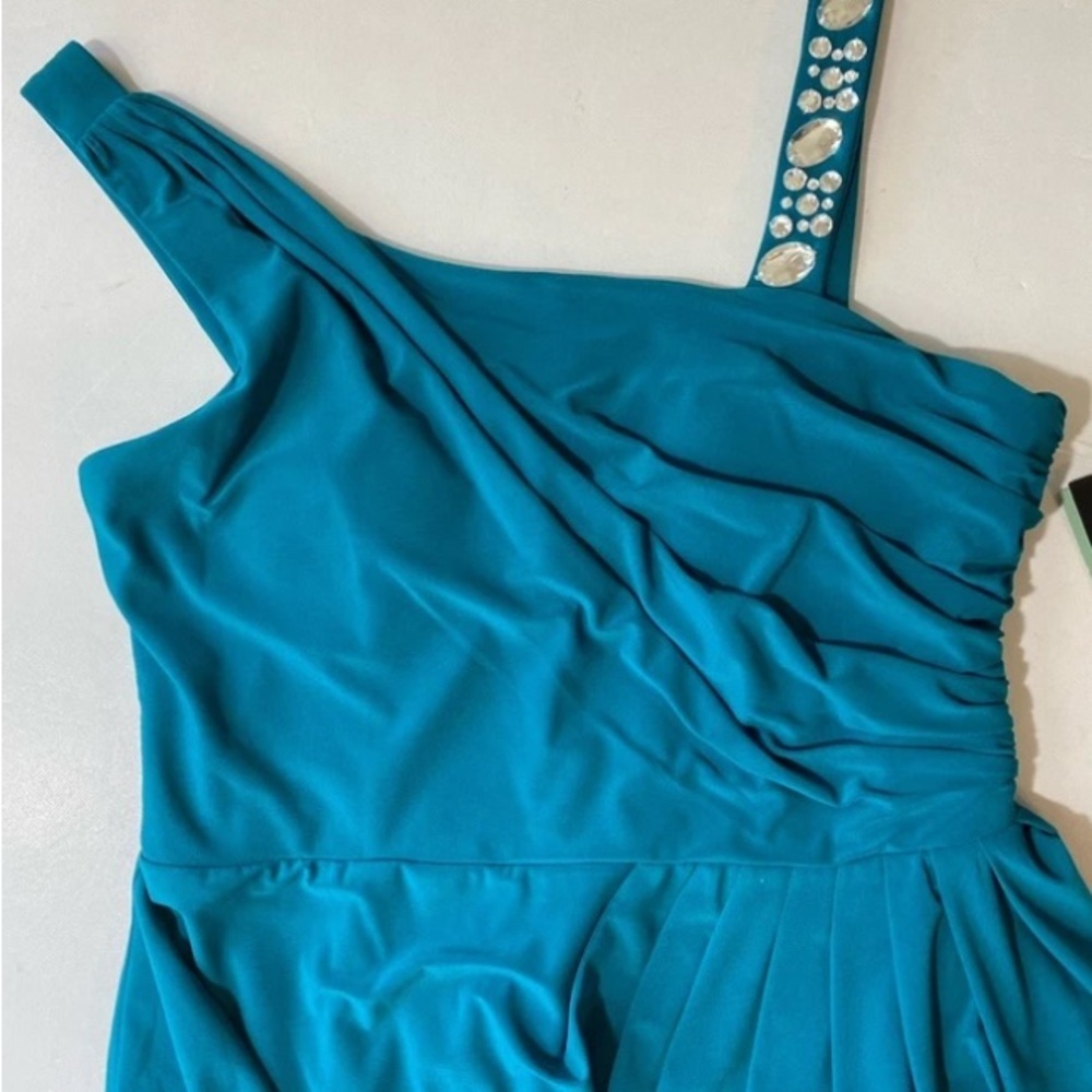 NEW Womens Scarlett Party/homecoming/prom Dress Teal Jewel Embellished Sz 16 - Picture 3 of 14